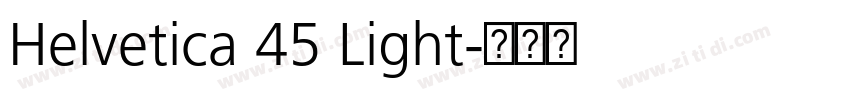 Helvetica 45 Light字体转换
